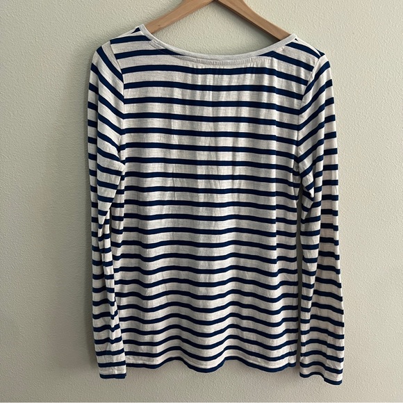 LOFT Striped Merci Long Sleeve Tee, Size L - Picture 3 of 7